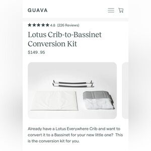 Guava Lotus Bassinet Conversion Kit